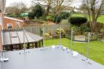 Sarnafl Membrane Lain and Balustrad Supports Fixed