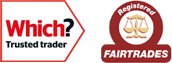 Which? Trusted Trader and Fairtrades Logo