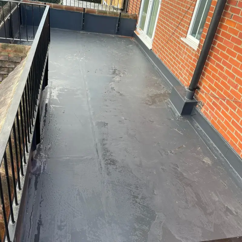 New single ply membrane installed