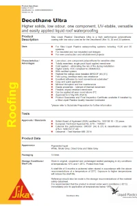 Decothane Ultra Data Sheet