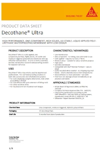 Decothane® Ultra Top Coat Data Sheet