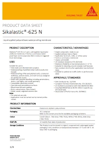 Sikalastic 625 N Data Sheet