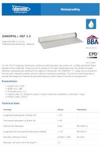 DANOPOL+ HSF 1.5 Datasheet